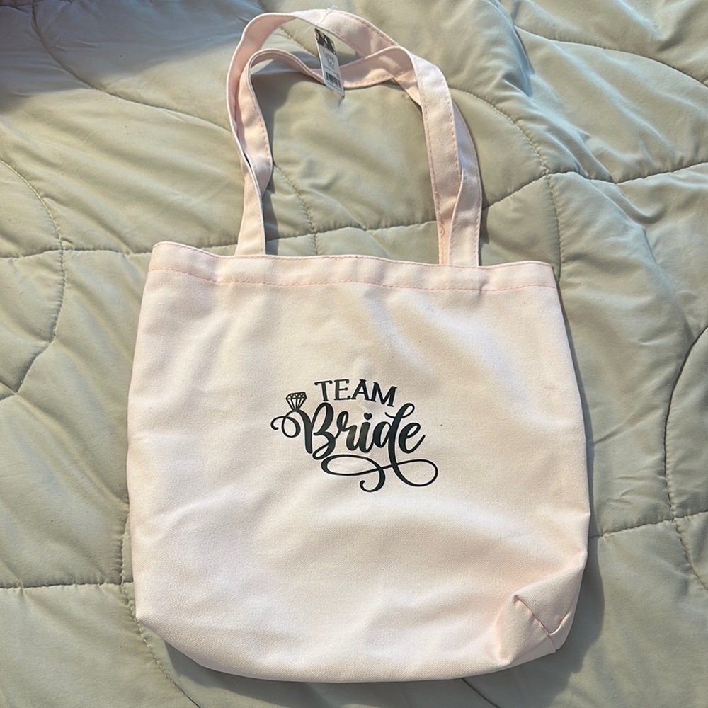 Team Bride Pink Tote Bag